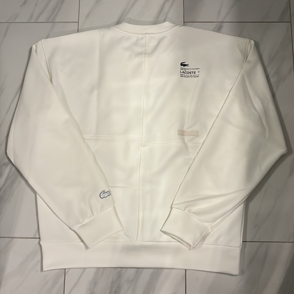 Men’s Lacoste Loose Fit Pullover Sweatshirt - Picture 4 of 4